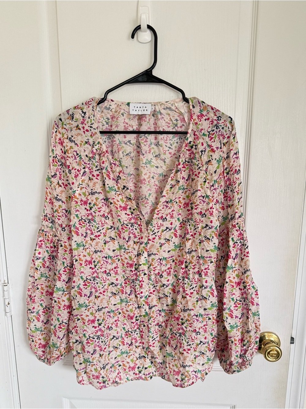 Tanya Taylor Illa Confetti Floral Blouse - Picture 2 of 7